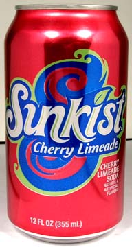 FULL 12oz 355ml American Can Dr Pepper’s Sunkist Cherry LimeAid USA ...