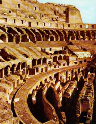 HUGE Ancient Roman Colosseum Art Architecture Artifacts Gladiators Sea ...